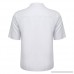 Trule Men's Casual Loose T-Short Short Sleeved Button-Lapel Top Comfortable Linen Solid Color Tops White B07QB2RTBS